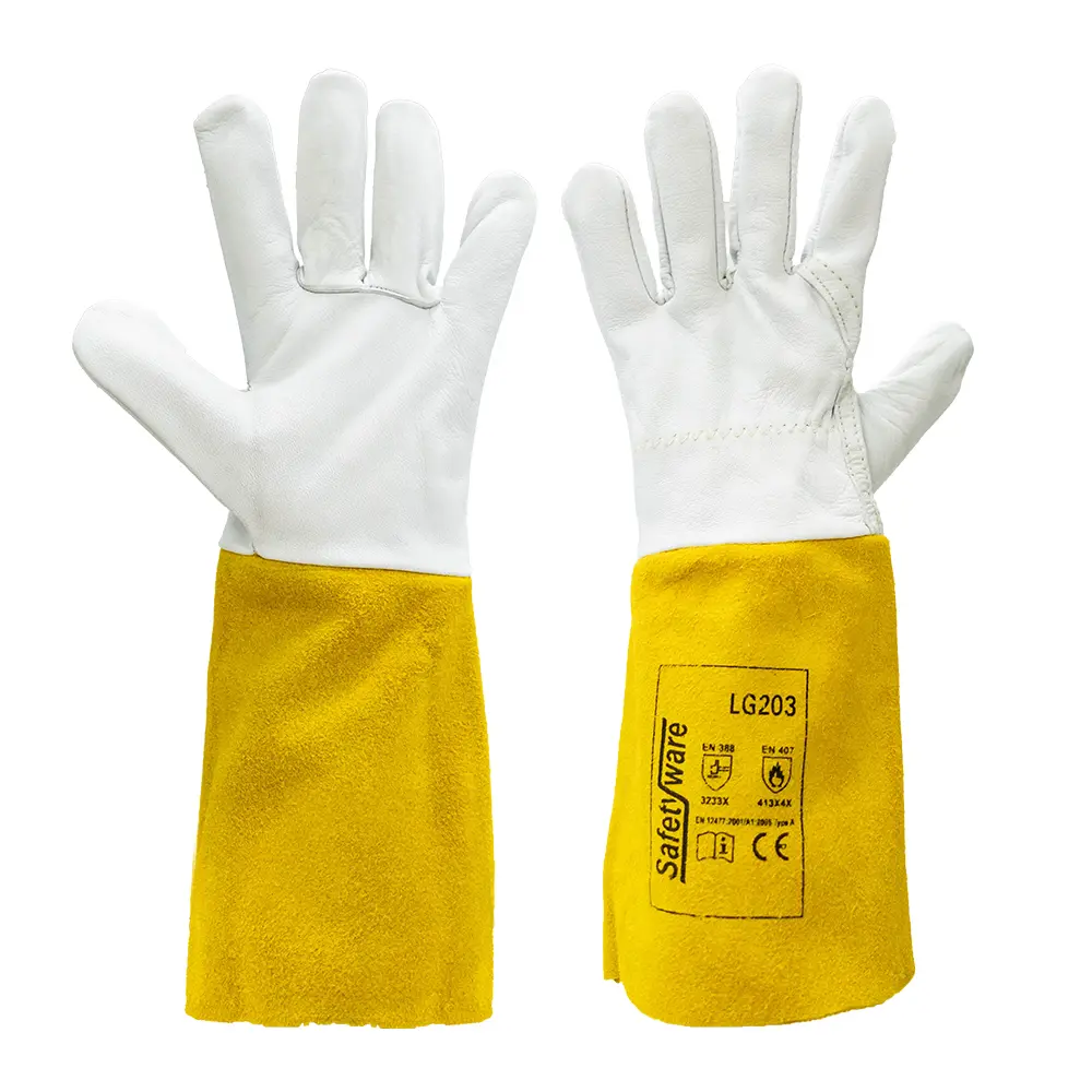 [LG203] SAFETYWARE Premium Quality Soft Goat Grain TIG Welding Gloves