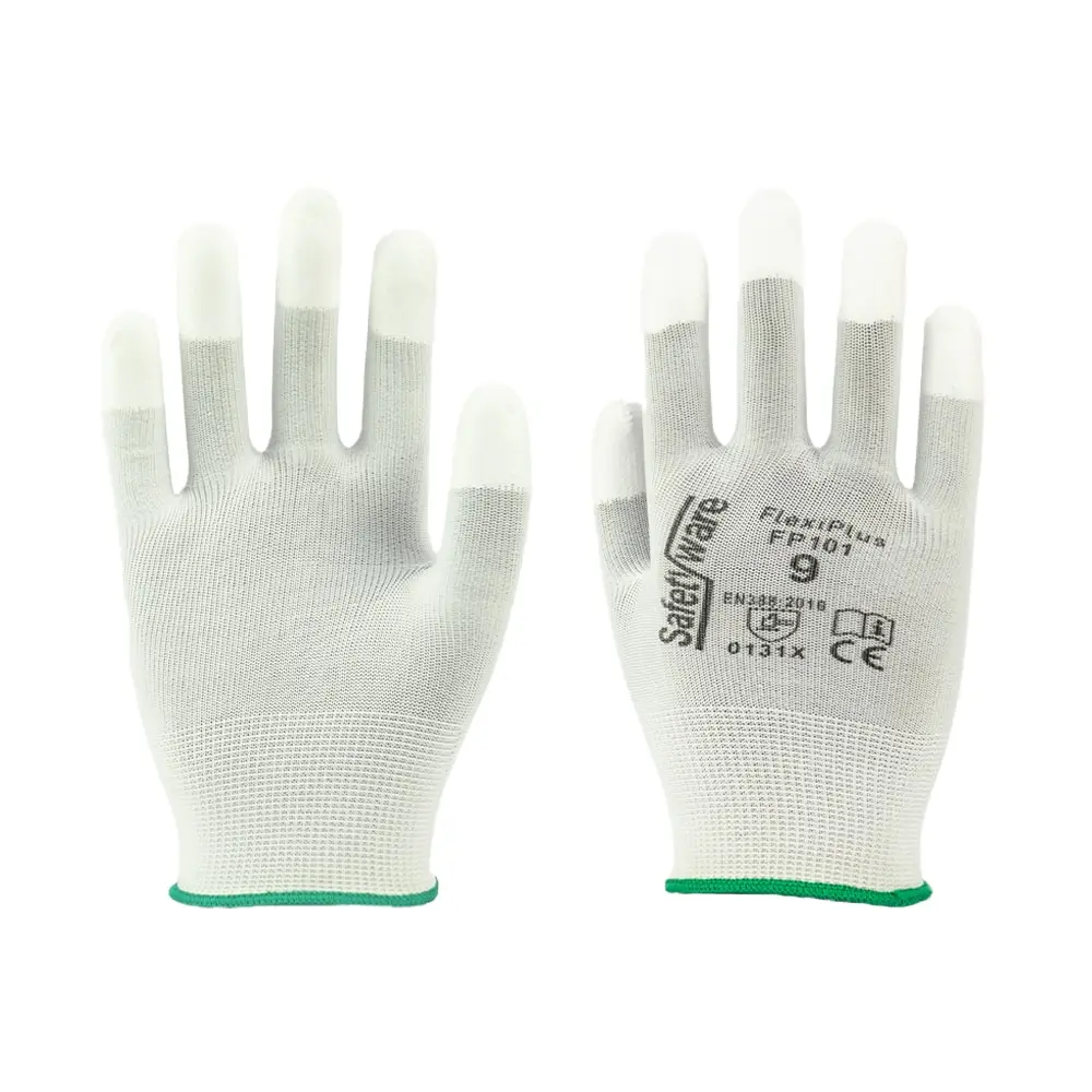 SAFETYWARE FlexiPlus FP-101 PU Finger-Tip Coated Gloves